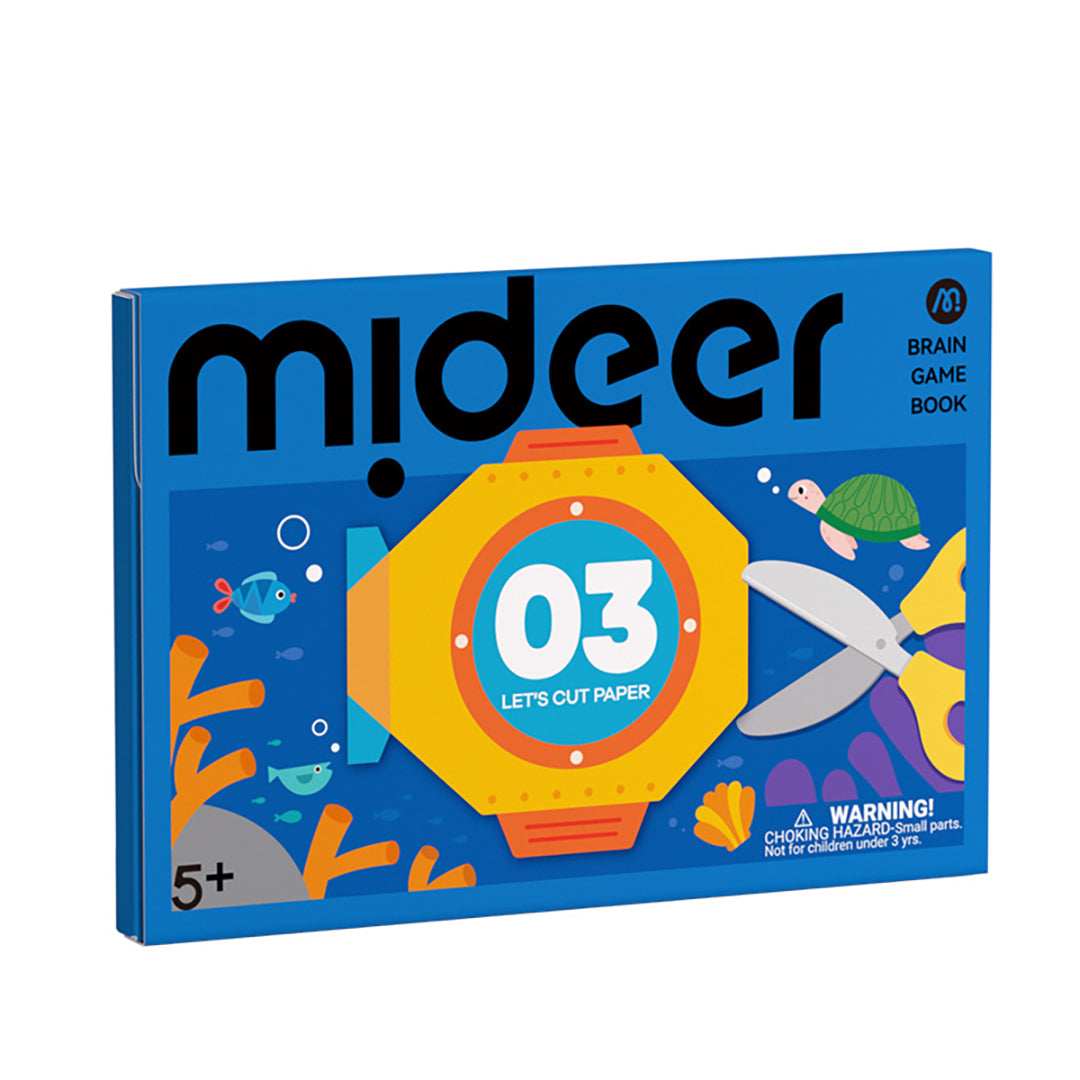 Mideer Level Up Brain Gamebook - Let's Cut Paper Level 3 for kids in Kuwait